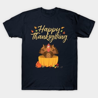 Happy Thanksgiving Funny Turkey T-Shirt